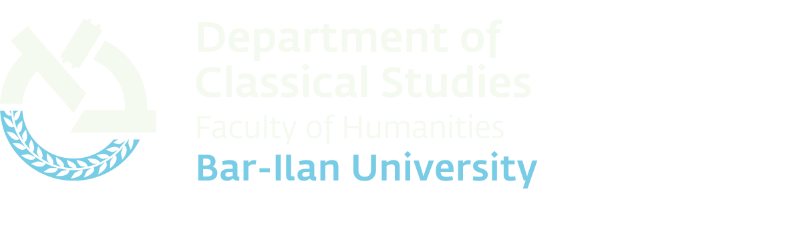 Department of Classical Studies Bar-Ilan University